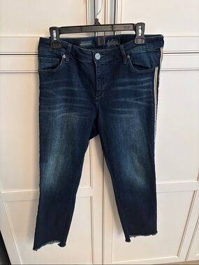 Kut from the Kloth Dark Indigo Emma Ankle Straight Jeans